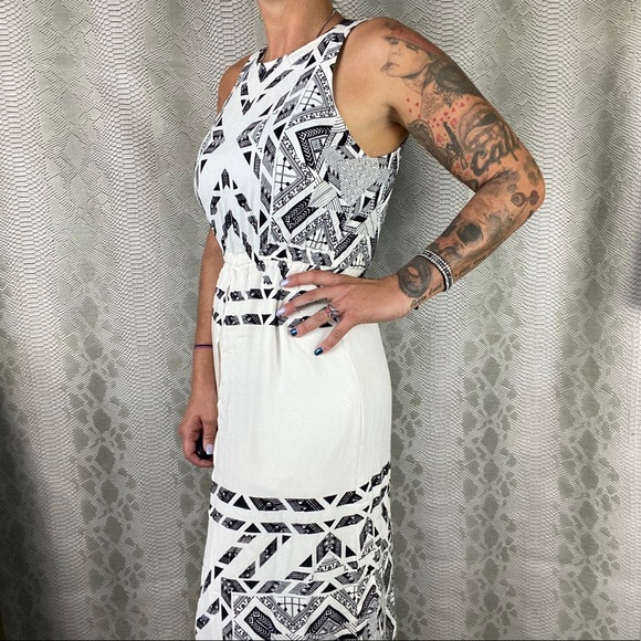 Ella moss white bohemian tribal romper dress - Picture 3 of 9